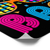 Das ist mein 80er Bro Neon 80er Jahre Party Poster (Ecke)