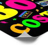 Das ist mein 80er-Kostüm-80er-90er-Party Poster (Ecke)