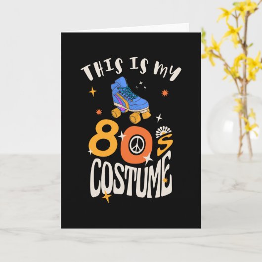 Das ist mein 80er-Kostüm Karte (Gelbe Blume)