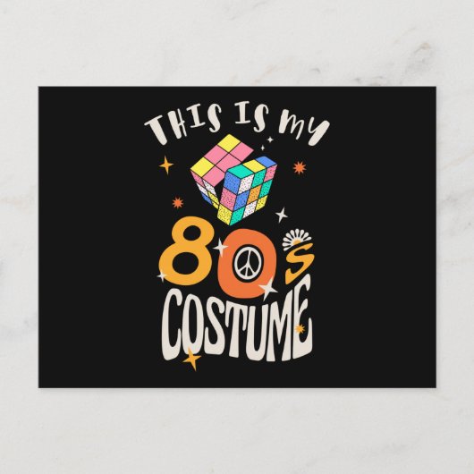 Das ist mein 80er-Kostüm Postkarte (Vorderseite)