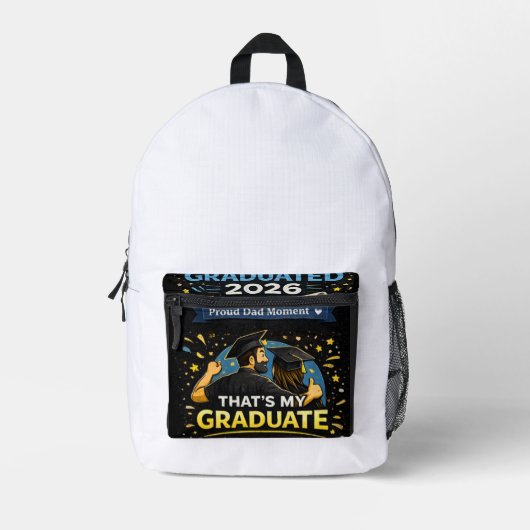 Das ist mein Absolvent Bedruckter Rucksack (Vorderseite)
