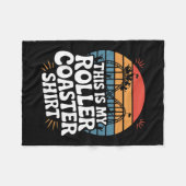 Das ist mein Achterbahn-Shirt Fleecedecke (Vorderseite (Horizontal))