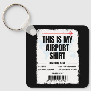 Das ist mein Airport-Shirt Familie Reisen Schlüsselanhänger