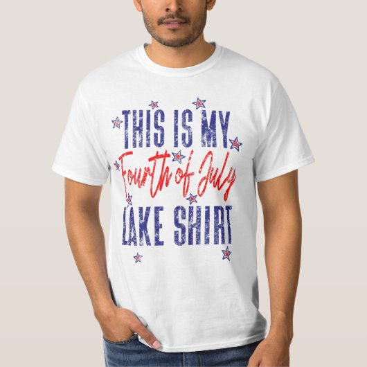 Das ist mein Amerikanische Unabhängigkeitstag Lake T-Shirt (Vorderseite)