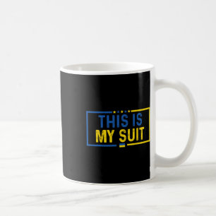 Das ist mein Anzug Lustiger Anzug Politisch Ukrain Kaffeetasse