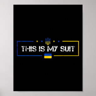 Das ist mein Anzug Ukraine Ukrainisch  Poster