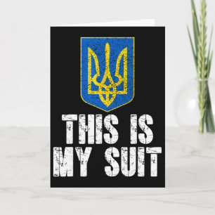 Das ist mein Anzug Unterstützt Ukraine Dreizack Uk Karte