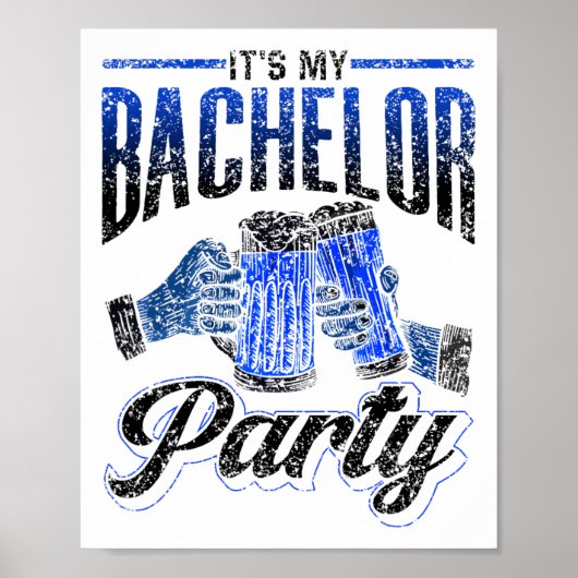 Das ist mein Bachelor Party Bride Groom Team 2 Poster (Vorne)