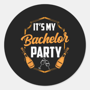 Das ist mein Bachelor Party Bride Groom Team 3 Runder Aufkleber