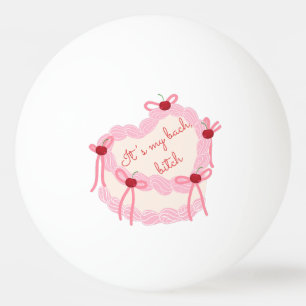 Das ist mein Bachelorette Coquette Cake Brautpar Tischtennisball