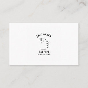 Das ist mein Bagpipe Visitenkarte