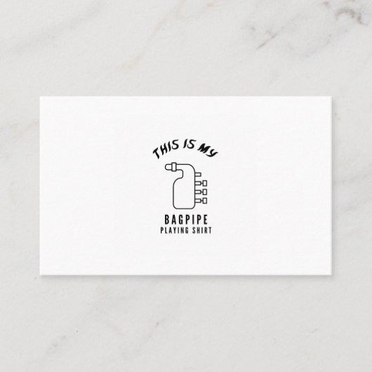 Das ist mein Bagpipe Visitenkarte (Vorderseite)