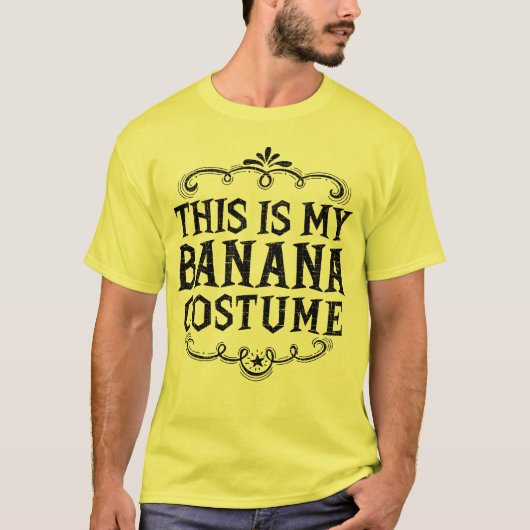 Das ist mein Bananenkostüm Funny Lazy Halloween T-Shirt (Vorderseite)