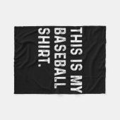Das ist mein Baseball-Shirt - Pitcher Catcher Mama Fleecedecke (Vorderseite (Horizontal))