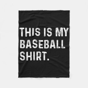 Das ist mein Baseball-Shirt - Pitcher Catcher Mama Fleecedecke
