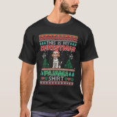 Das ist mein Beagle Weihnachten Pajama Ugly Sweate T-Shirt (Vorderseite)