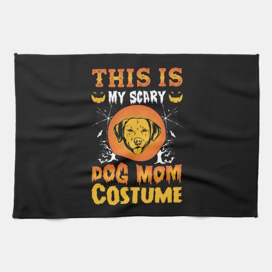 Das ist mein Beängstigender Mama-Kostüm Geschirrtuch (Horizontal)