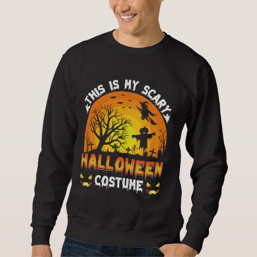 das ist mein beängstigendes Halloween-Kostüm Sweatshirt (Vorderseite)
