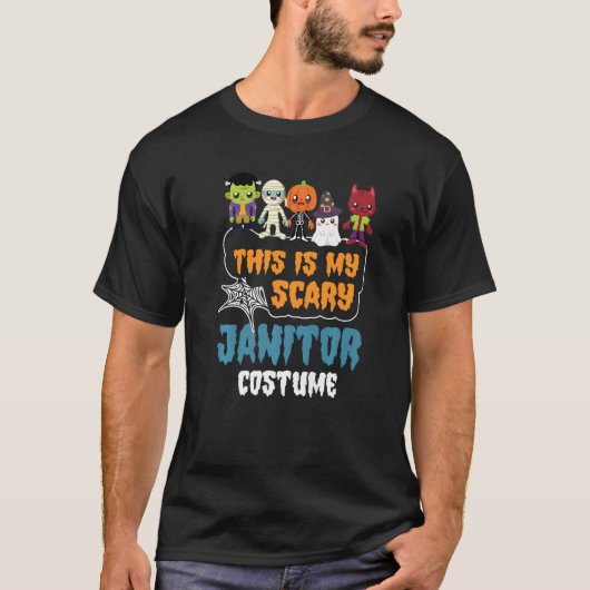 Das ist mein beängstigendes Janitourcostume Hallow T-Shirt (Vorderseite)