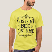 Das ist mein Bienenkostüm Funny Lazy Halloween T-Shirt (Vorderseite)