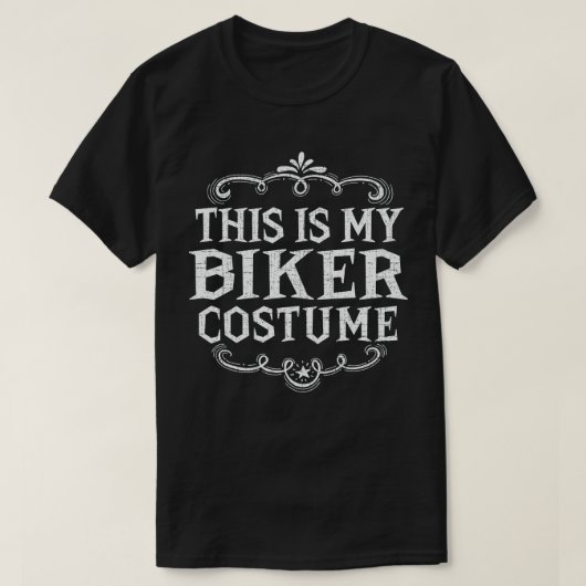 Das ist mein Bikerkostüm Funny Lazy Halloween T-Shirt (Design vorne)