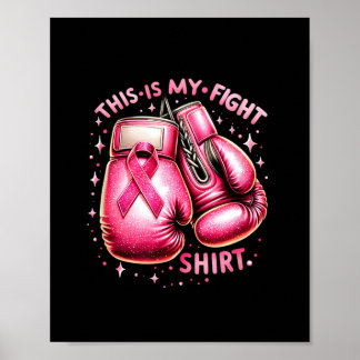 Das ist mein Boxin zur Bekämpfung von Brustkrebs i Poster
