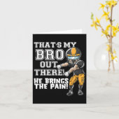 Das ist mein Bro da draußen Gelber Fußballbruder S Karte (Gelbe Blume)