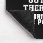 Das ist mein Bro da draußen, Red Football Brother Mousepad (Ecke)