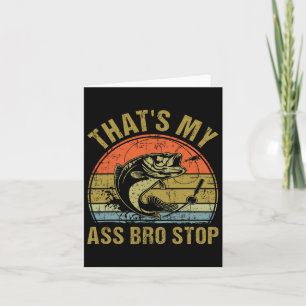 Das ist mein Bro Stopp - Vintage Fishing Meme Me Karte