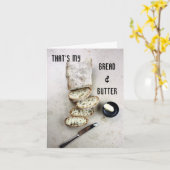 Das ist mein Brot und Butter Karte (Gelbe Blume)