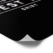 Das ist mein Brust-Day Shirt Funny Workout Gym Bod Poster (Ecke)