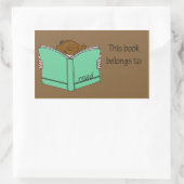 Das ist mein Buch 1 Rechteckiger Aufkleber (Tasche)
