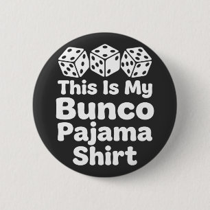 Das ist mein Bunco-Pyjama-Shirt lustiges Geschenk Button