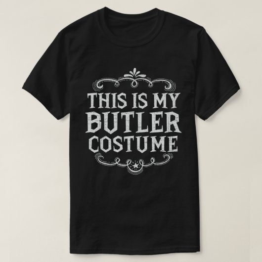 Das ist mein Butlerkostüm Funny Lazy Halloween T-Shirt (Design vorne)