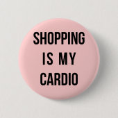 Das ist mein Cardio in Rosa. Button (Vorderseite)
