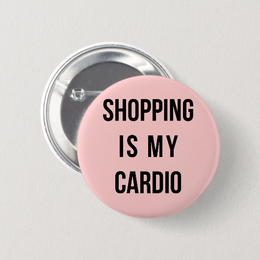 Das ist mein Cardio in Rosa. Button (Vorne & Hinten)