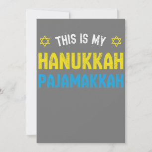 Das ist mein Chanukka-Pajamakkah, lustiges frohes  Einladung