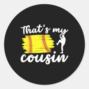 Das ist mein Cousin Softll Cousin eines Softll-Spi Runder Aufkleber
