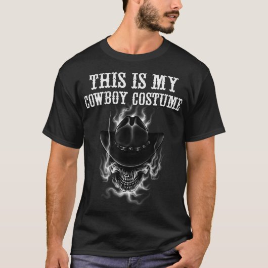 Das ist mein Cowboy-Kostümkopf-Cowboy-Hut T-Shirt (Vorderseite)