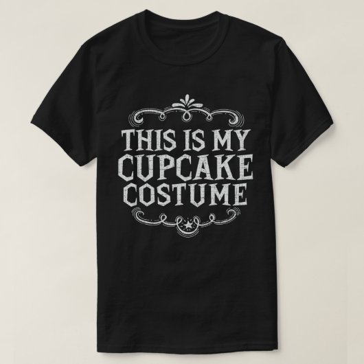 Das ist mein Cupcake-Kostüm Lustiges Faules Hallow T-Shirt (Design vorne)