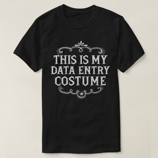 Das ist mein Dateneingabesatz Funny Lazy Halloween T-Shirt (Design vorne)