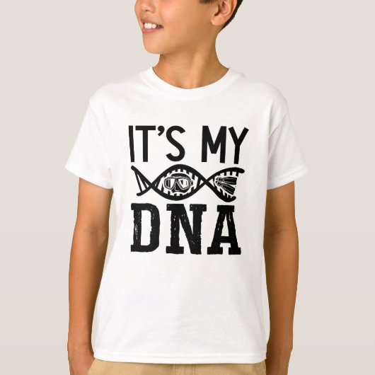 Das ist mein DNA Spearfish Freediver Freediving T-Shirt (Vorderseite)