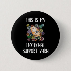Das ist mein emotionales Unterstützungsgarn Button
