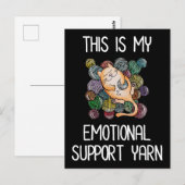 Das ist mein emotionales Unterstützungsgarn Postkarte (Vorne/Hinten)