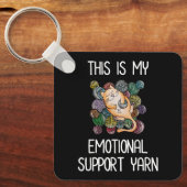 Das ist mein emotionales Unterstützungsgarn Schlüsselanhänger (Vorderseite)