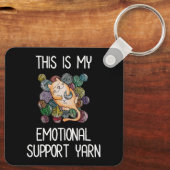 Das ist mein emotionales Unterstützungsgarn Schlüsselanhänger (Rückseite)
