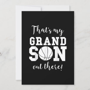 Das ist mein Enkel beim Basketball, Oma Einladung