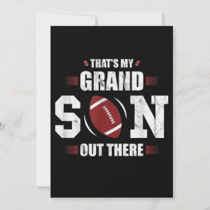 Das ist mein Enkel beim Football-Geschenk Oma Einladung