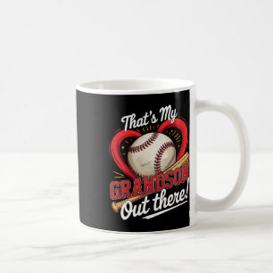Das ist mein Enkel da draußen Baseball Grandma Bas Kaffeetasse