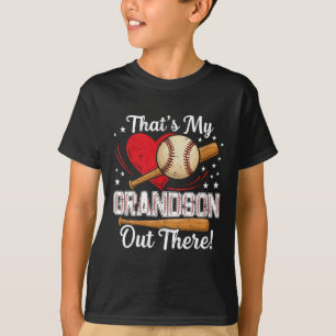 Das ist mein Enkel da draußen Baseball Grandma Bas T-Shirt